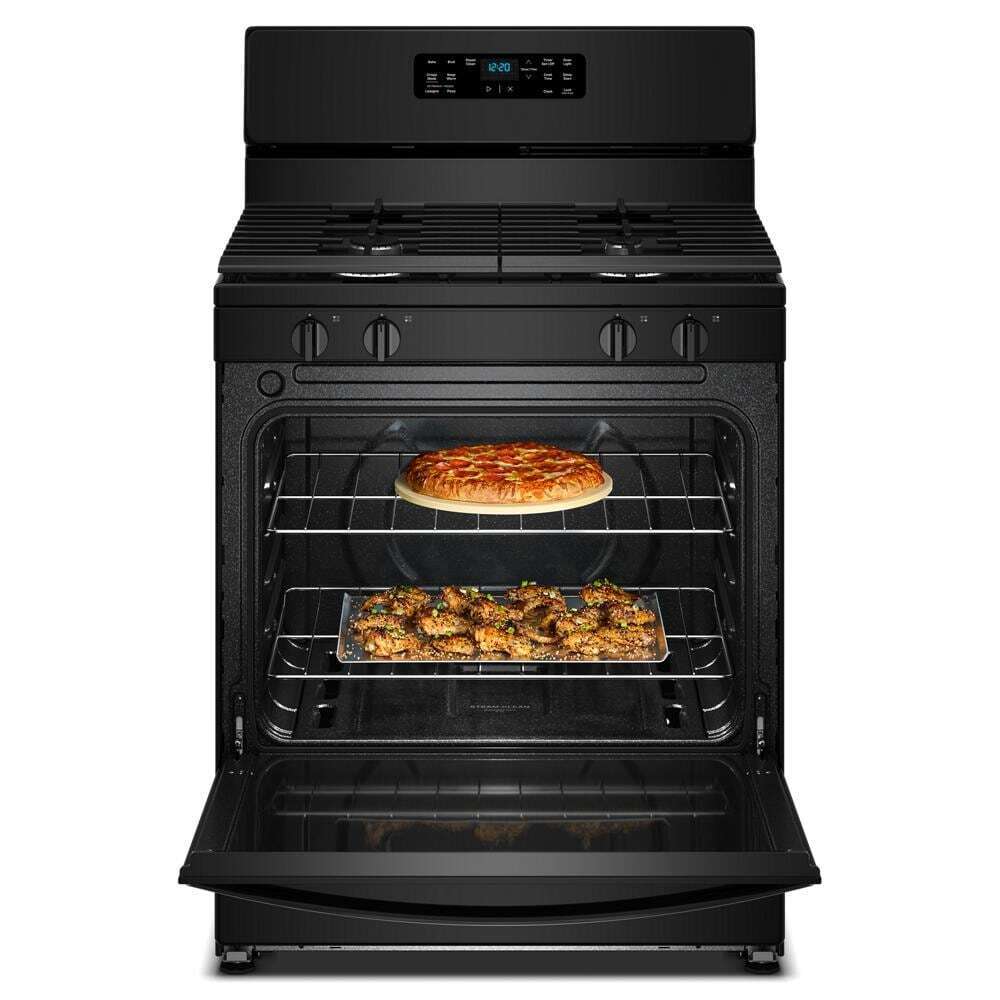 Whirlpool WFGS3030RB 30-Inch Gas Range With Crispy Mode And Dishwasher Safe Grates