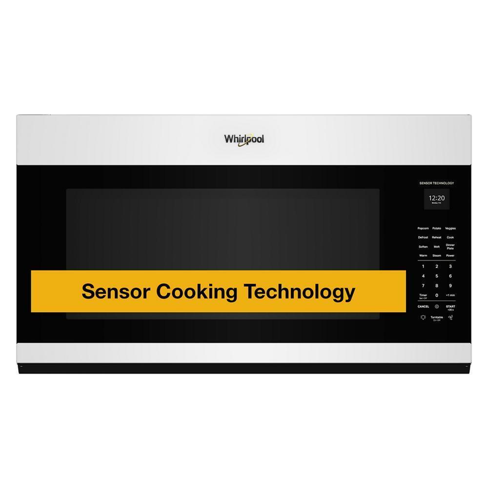 Whirlpool WMMS5630TW 2.1 Cu. Ft. Microwave Hood With Sensor Cooking And Accupop™
