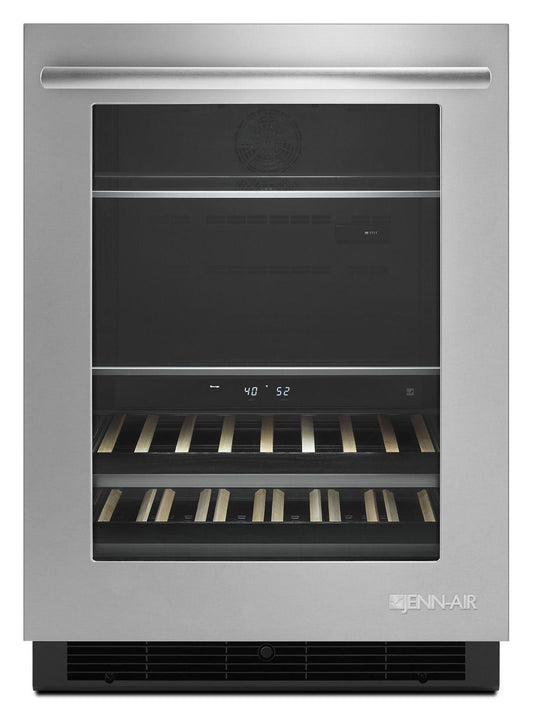 Jennair JUB24FRERS Euro-Style 24" Under Counter Beverage Center Stainless Steel