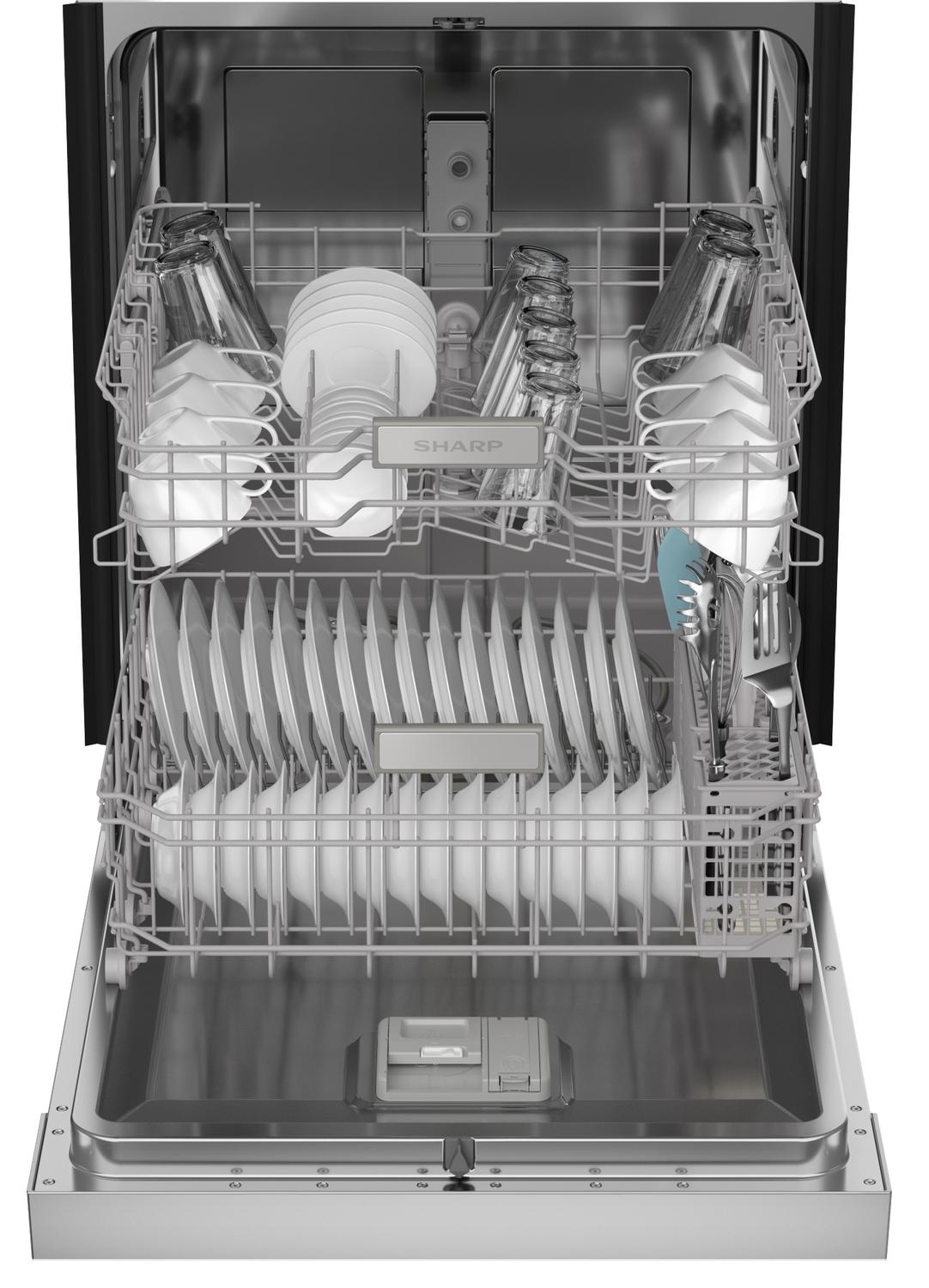 Sharp SDW6504MS Sharp 24 In. Stainless Steel Hybrid 52Db Dishwasher