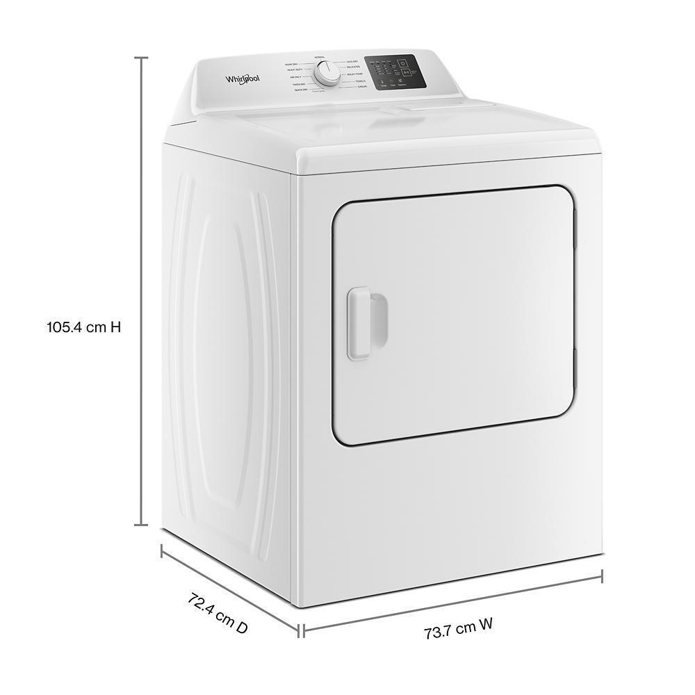 Whirlpool WED4105LSW 7.0 Cu. Ft. Electric Long Vent Dryer With Autosensing - Vented Top Load Matching
