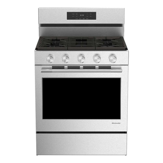 Kitchenaid KFGS330TPS 5.0 Cu. Ft. Smart Freestanding Gas Range With Convection Cooking Modes