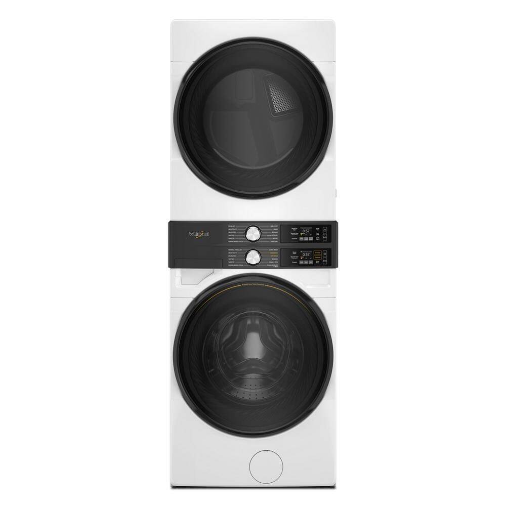 Whirlpool WGF5727TW Smart Energy Star® Front Load Laundry Tower With Uv Clean Technology & Freshflowtm Vent System 4.5 Cu. Ft. Washer & 7.4 Cu. Ft. Gas Dryer