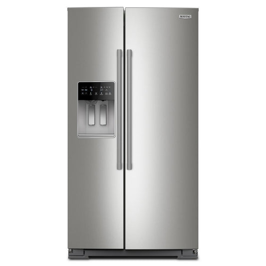 Maytag MRSC6636RZ 36-Inch Wide Counter-Depth Side-By-Side Refrigerator With Arctic Blue Interior - 20.8 Cu. Ft.
