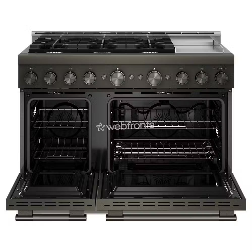 Kitchenaid KFGD948SBE Kitchenaid® 48-Inch 6 Burner Commercial-Style Gas Range With Griddle