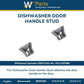 Jennair W11157086 Whirlpool W11157086 Genuine Oem Dishwasher Door Handle Stud