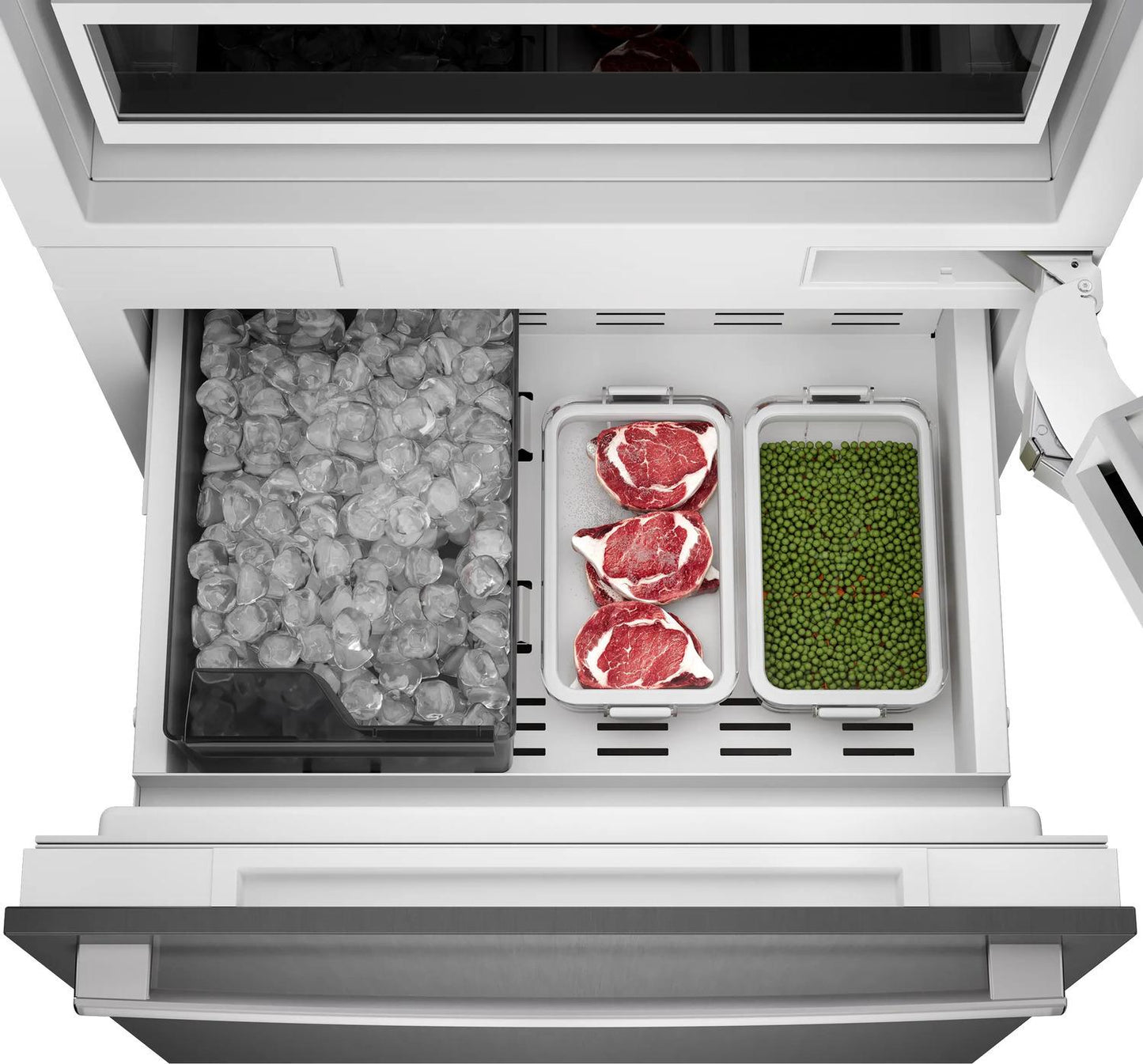 Bosch B30BB130SS Benchmark®, Vario Built-In Fridge-Freezer With Freezer At Bottom, 30'', Soft Close Flat Hinge