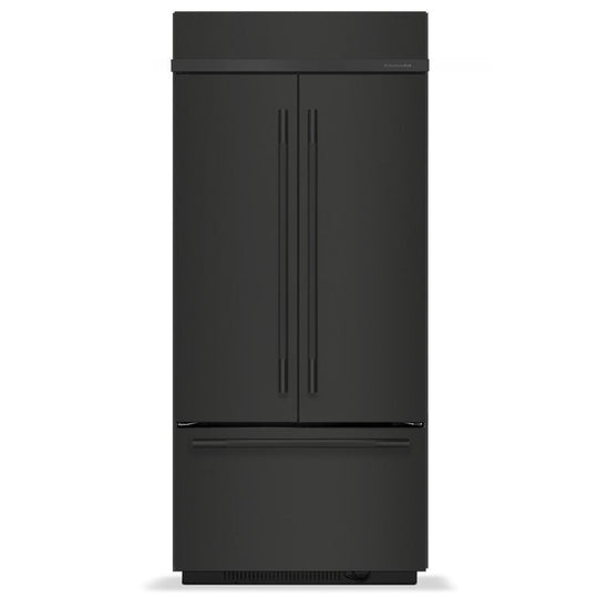 Kitchenaid KBFN536SBE 20.8 Cu. Ft. 36" Built-In French Door Bottom Mount Refrigerator With Platinum Interior