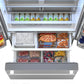 Sharp SJF2752MS Sharp 26.5 Cu.Ft. Counter Depth 36 In. French 3-Door Refrigerator With Internal Water Dispenser In Stainless Steel