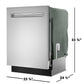 Sharp SDW6726MS Sharp 24 In. Stainless Steel 47Db Dishwasher