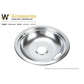 Jennair W10196405RW Electric Range Round Burner Drip Bowl, Chrome