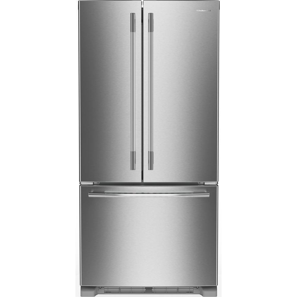 Kitchenaid KRFF333SPS 22 Cu. Ft. 33-Inch Width Standard Depth French Door Refrigerator With Interior Dispenser