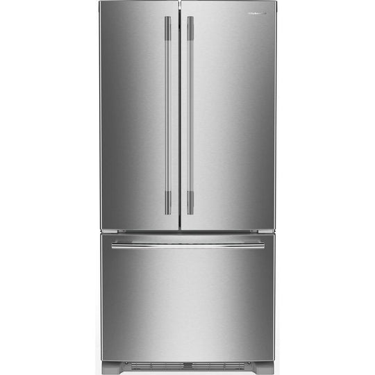 Kitchenaid KRFF333SPS 22 Cu. Ft. 33-Inch Width Standard Depth French Door Refrigerator With Interior Dispenser