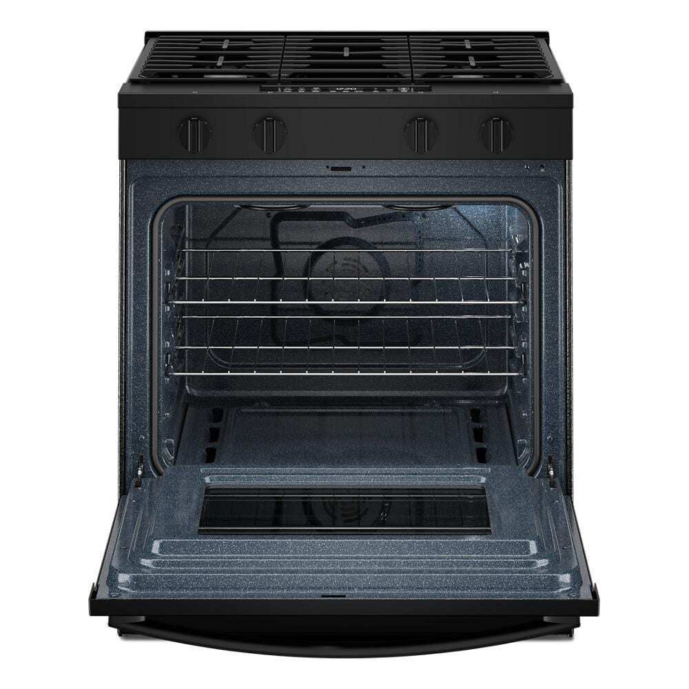 Whirlpool WSGS4530TB 30-Inch Gas Smart Range With Air Cooking Technology And Steam Clean