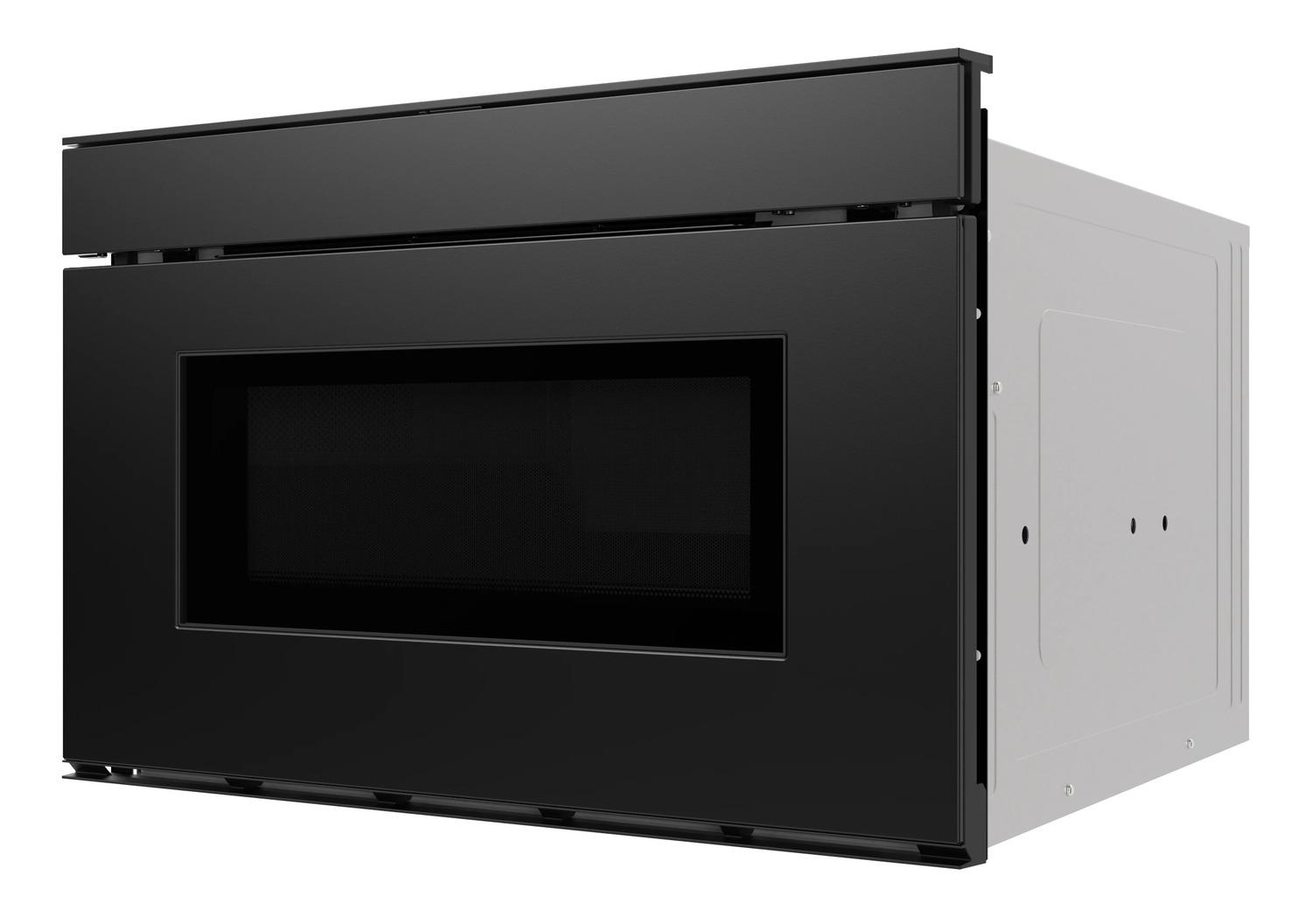 Sharp SMD2479MB Sharp 24 In. 1.2 Cu. Ft. Deco Series Built-In Smart Microwave Drawer™ Oven With Easy Wave Open In Black