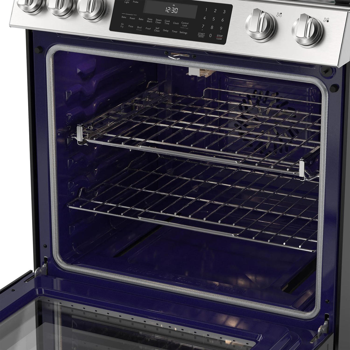 Sharp SSG3076SNS 30 In. 5 Burner 6.1 Cu. Ft. Slide-In Gas Range With True European Convection