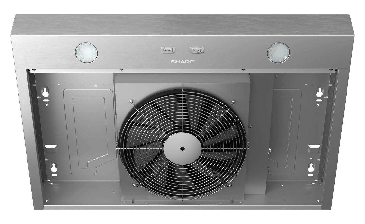 Sharp SHN3033MS 30 In. Convertible Under Cabinet Range Hood In Stainless Steel With Included Grease Filters