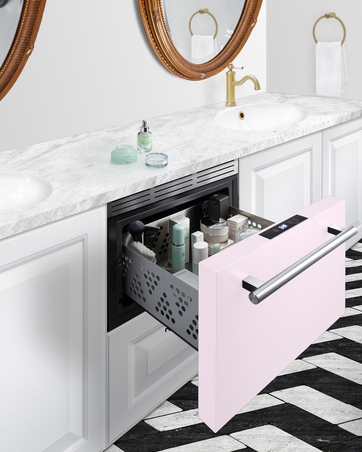 Summit LX1DP 18" Wide Built-In Beautifridge Cosmetics Refrigerated Drawer