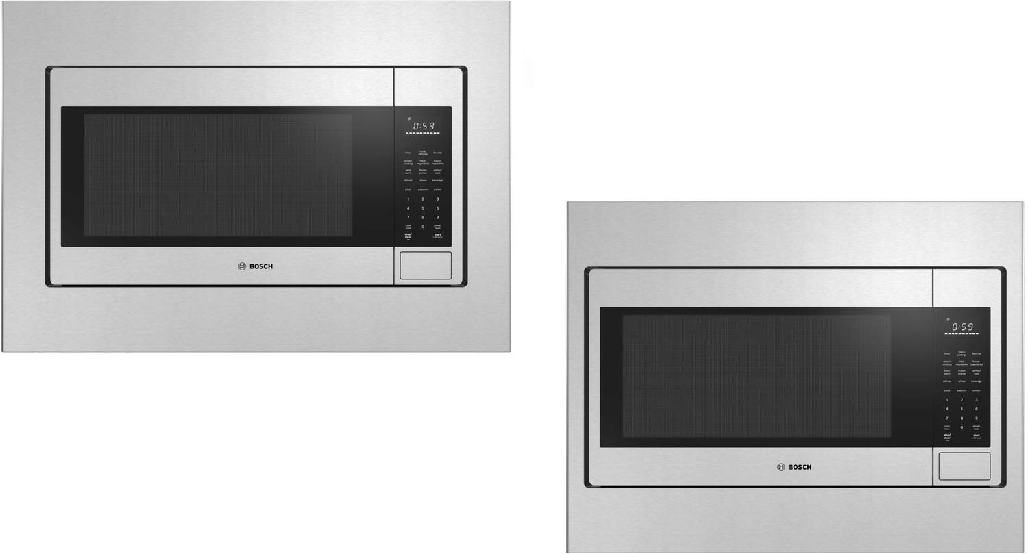 Bosch HMB30155UC 300 Series Built-In Microwave Oven 24" Left Sideopening Door, Stainless Steel