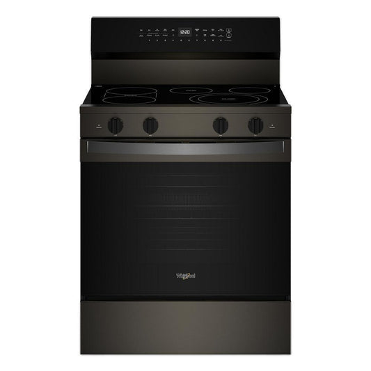 Whirlpool WFES7530RV 30-Inch Smart Electric Smart Range With Air Cooking Technology, No Preheat Air Fry, High Speed Preheat Oven, Wipeclean™ Coating, And Steam/Self Clean