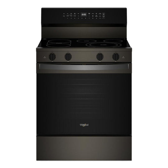 Whirlpool WFES7530RV 30-Inch Smart Electric Smart Range With Air Cooking Technology, No Preheat Air Fry, High Speed Preheat Oven, Wipeclean™ Coating, And Steam/Self Clean