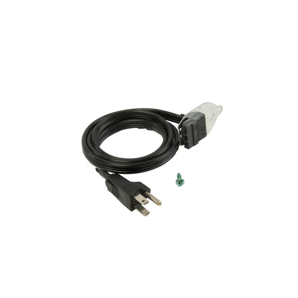 Jennair W11740449 Garbage Disposal Power Cord With 3' Power Cord, 120-Volt, 3-Wire, And Straight Angle 3-Prong Plug