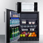 Summit MRF66BK2SSALHD Microwave/Refrigerator-Freezer Combination With Allocator