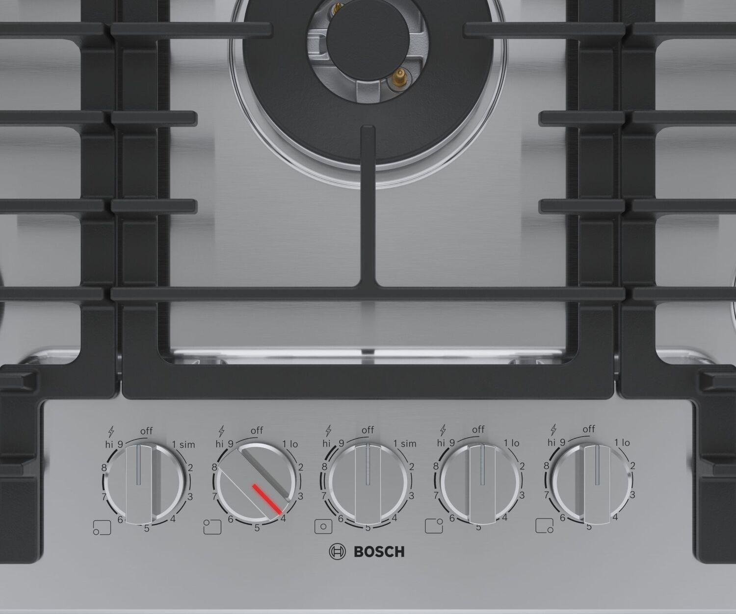 Bosch NGM8059UC 800 Series Gas Cooktop 30" Stainless Steel Ngm8059Uc