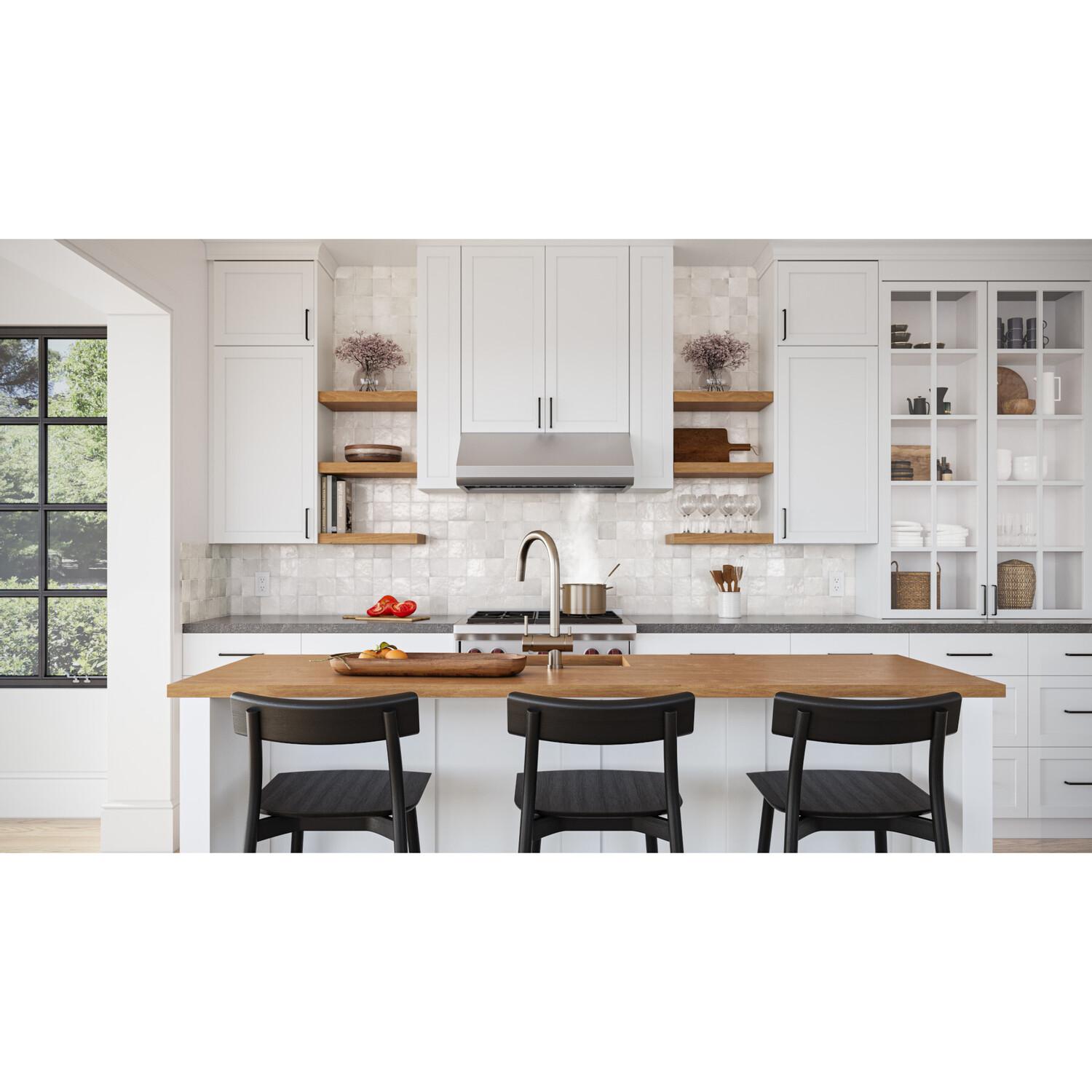 Broan E6436SSM Broan 650 Max Blower Cfm, <0.3 Sones 36-Inch Stainless Steel Pro-Style Range Hood