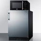 Summit MRF66BK2SSA Microwave/Refrigerator-Freezer Combination With Allocator
