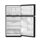 Whirlpool WRTX3021TB Whirlpool® 32.8-Inch Wide Top Freezer Refrigerator With Total Coverage Cooling- 21.3 Cu. Ft.