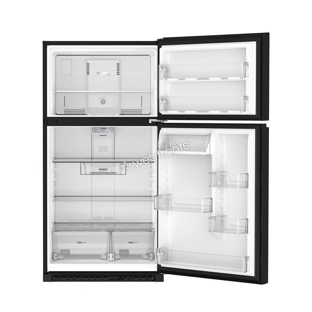 Whirlpool WRTX3021TB Whirlpool® 32.8-Inch Wide Top Freezer Refrigerator With Total Coverage Cooling- 21.3 Cu. Ft.