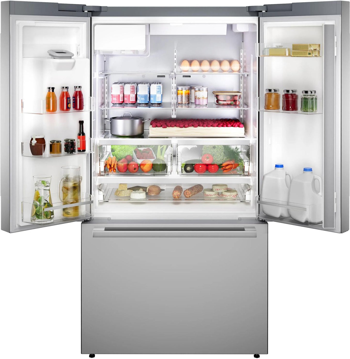 Bosch B36FD52SNS 500 Series French Door Bottom Mount Refrigerator 36" Stainless Steel (With Anti-Fingerprint)