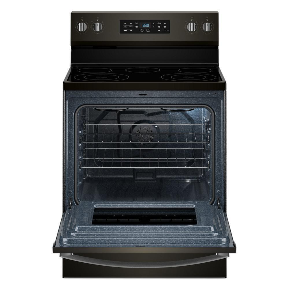 Whirlpool WFES4530SV 30-Inch Electric Range With Air Cooking Technology And Steam Clean