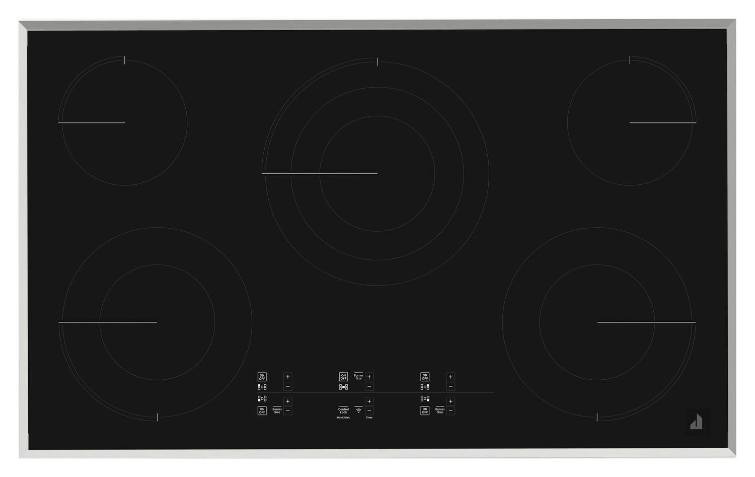 Jennair JEC4536HS Lustre Stainless 36" Electric Cooktop With Glass-Touch Electronic Controls Stainless Steel