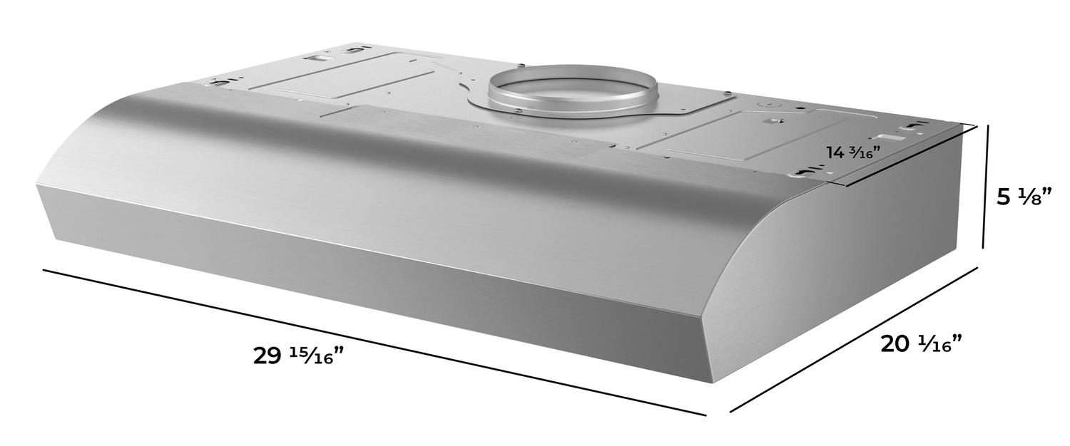 Sharp SHN3033MS 30 In. Convertible Under Cabinet Range Hood In Stainless Steel With Included Grease Filters