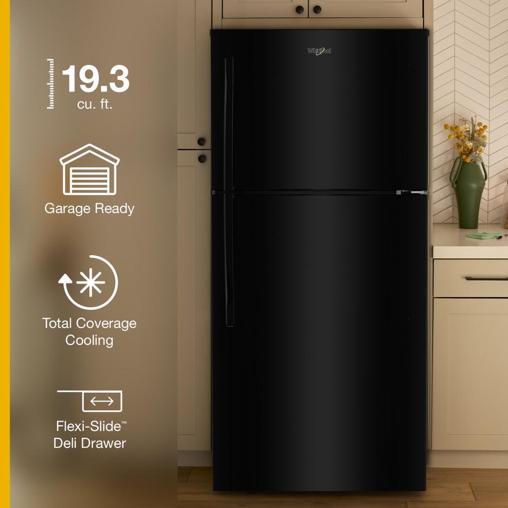 Whirlpool WRTX7419SB Whirlpool® 29.5-Inch Wide Top Freezer Refrigerator With Total Coverage Cooling- 19.2 Cu. Ft.