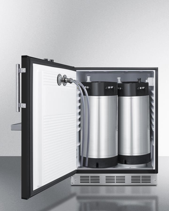 Summit SBC58BFRTPCFADALHD 24" Wide Front Tap Built-In Cold Brew Coffee Kegerator, Ada-Compliant