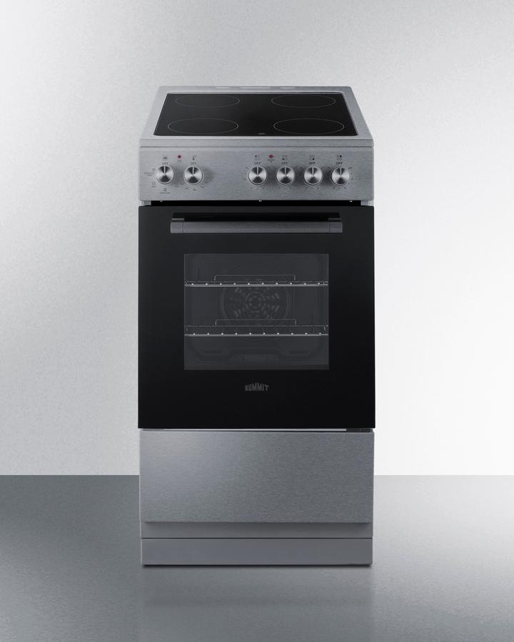 Summit REXT20SS 20" Wide Electric Smooth-Top Range