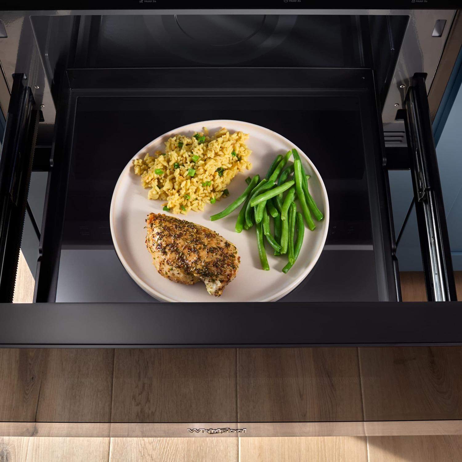 Whirlpool WMBD5024TS 24-Inch Built-In Microwave Drawer With Sensor Cooking
