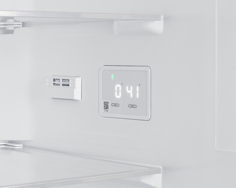 Summit FFBF121W 24" Wide Bottom Mount Refrigerator-Freezer