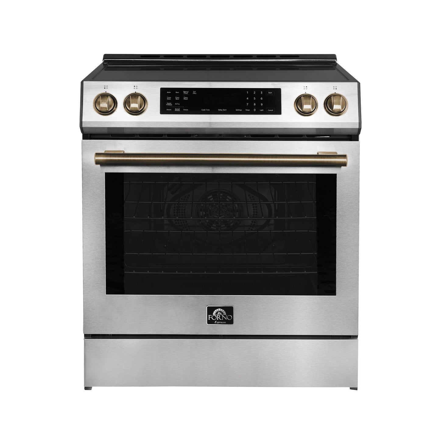 Forno FFSIN090530 Espresso Donatello 30-Inch Slide-In Induction Range Stainless-Steel