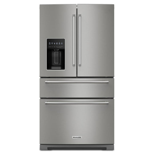 Kitchenaid KRMF536RPS 26.2 Cu. Ft. Multi-Door French Door Refrigerator With Platinum Interior