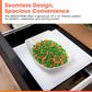Sharp SMD2479MB Sharp 24 In. 1.2 Cu. Ft. Deco Series Built-In Smart Microwave Drawer™ Oven With Easy Wave Open In Black