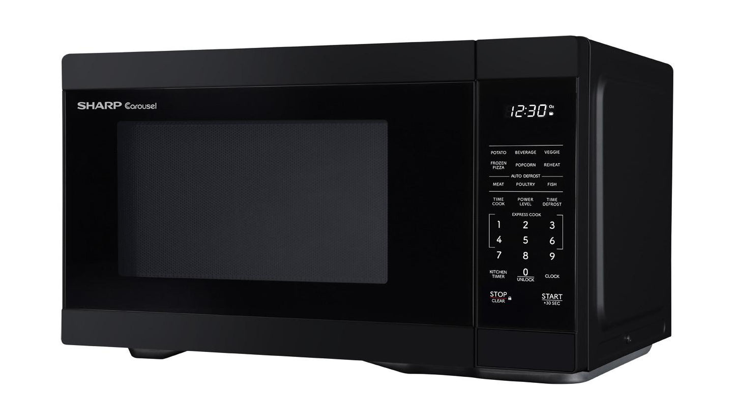Sharp SMC1161KB Sharp 1.1 Cu. Ft. 1000W Black Countertop Microwave Oven