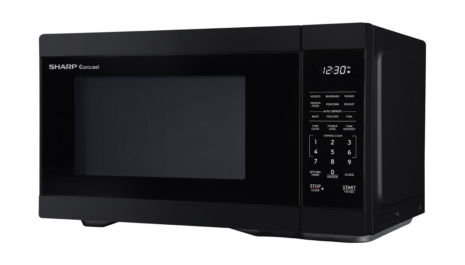 Sharp SMC1161KB Sharp 1.1 Cu. Ft. 1000W Black Countertop Microwave Oven