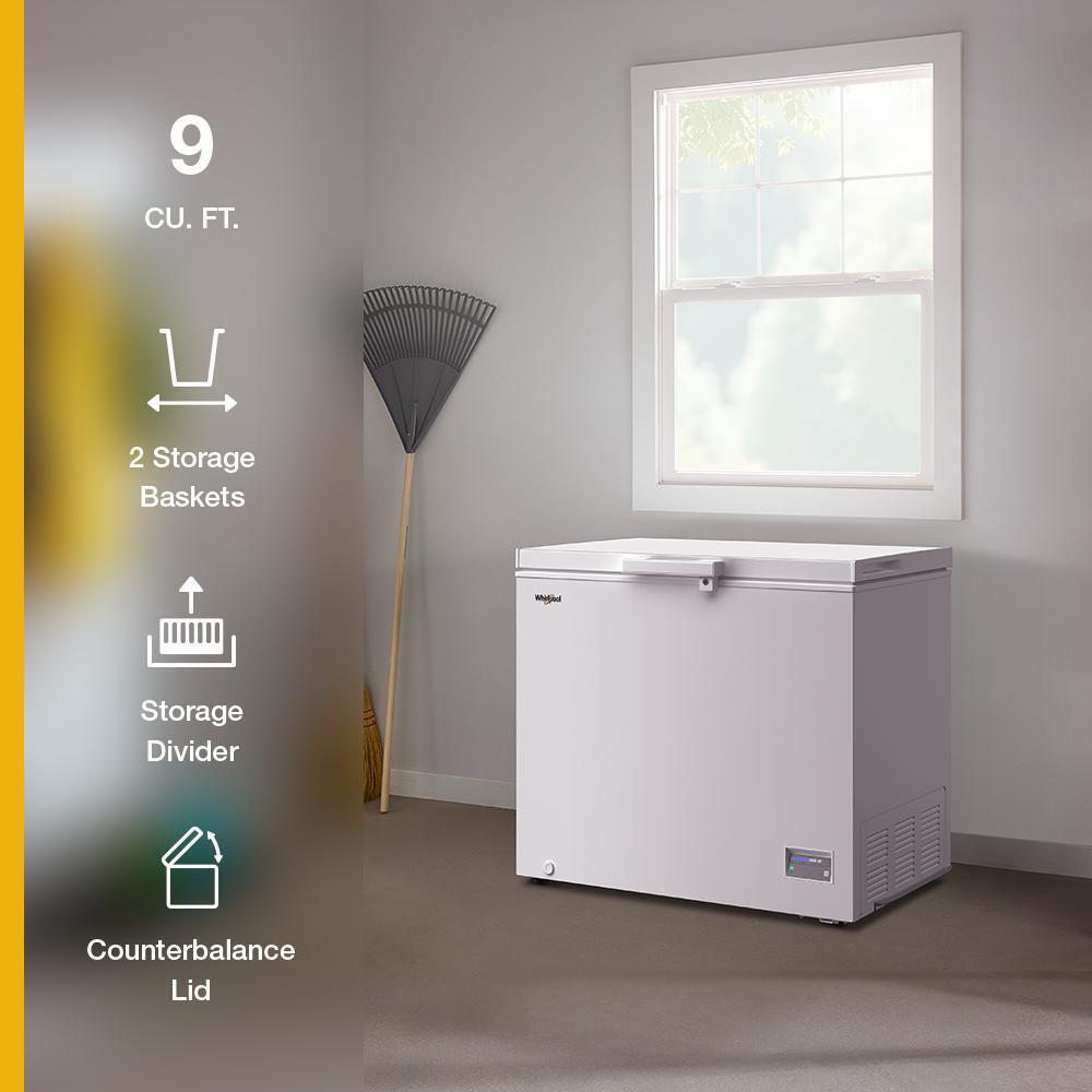 Whirlpool WZCN339TW Whirlpool® 9 Cu. Ft. Chest Freezer With 2 Storage Baskets