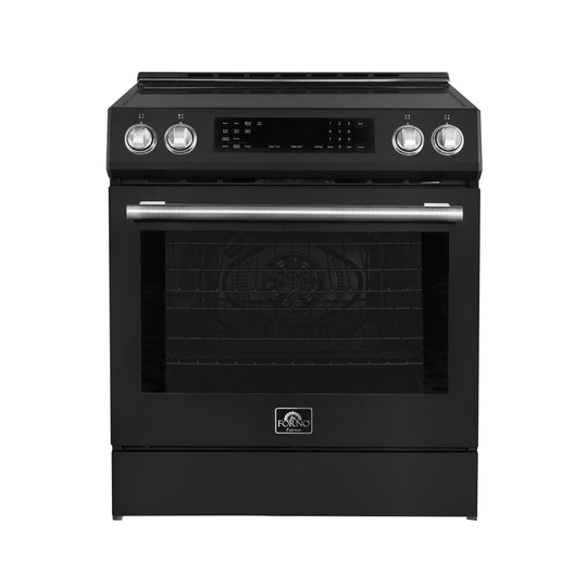 Forno FFSIN090530BLK Espresso Donatello 30-Inch Slide-In Induction Range Black