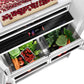 Bosch B36BT130NS Benchmark®, Vario Built-In Fridge-Freezer With Freezer At Bottom, 36'', Soft Close Flat Hinge