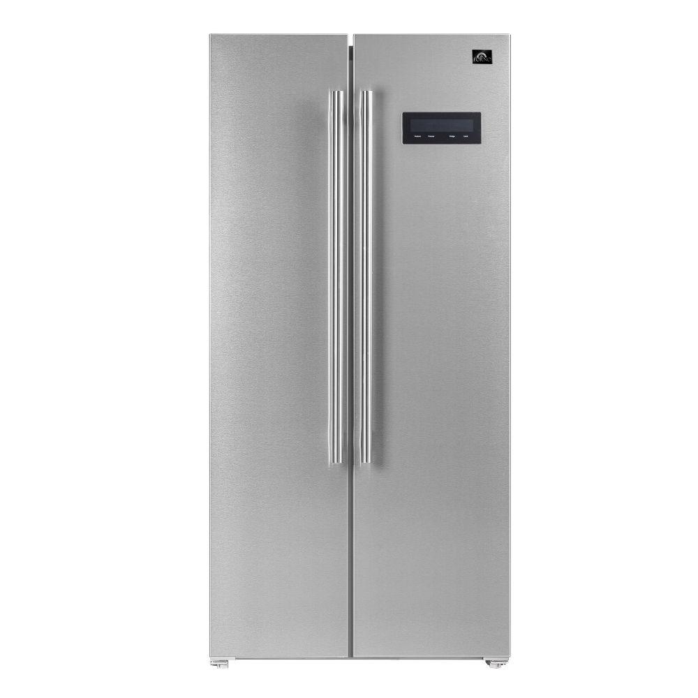 Forno FFRBI180533SB Forno Salerno 33" Side-By-Side 15.6 Cu.Ft. Stainless Steel Refrigerator